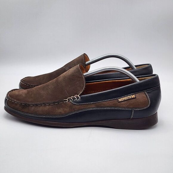 Mephisto Men\'s Baduard Loafer‎ Size 11 Slip On Cool-Air Shoe Brown Nubuck Comfy main image 12